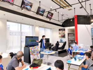滋賀トヨタ・ネッツ滋賀様の店舗にてプログラミング教室を開催させて頂きました。