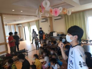 米原市の学童施設で行われたeスポーツイベントに参加させて頂きました